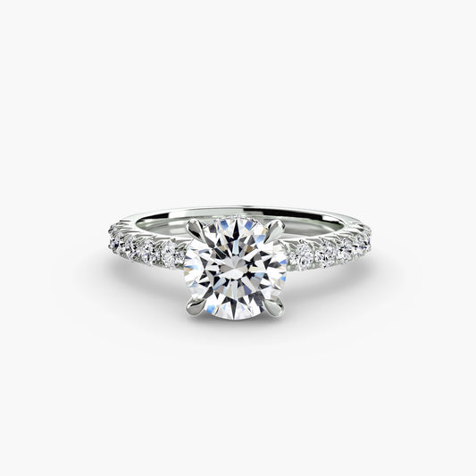Orlisse Solitaire with Pavé