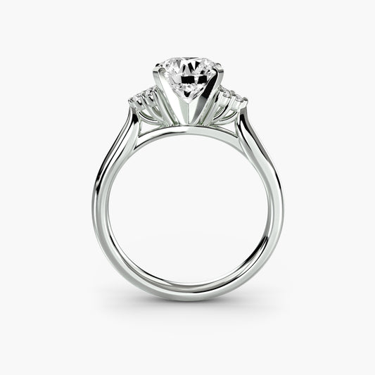 Sylvara Solitaire with Cluster Shoulders